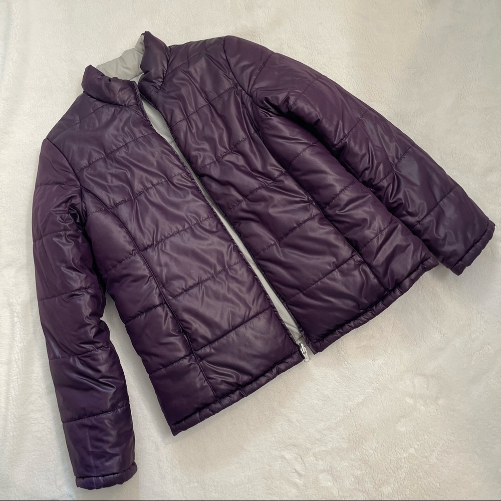 Puffer Jacket Coat Reversible Size M/L